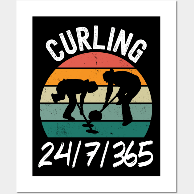 Curling 24/7 Wall Art by footballomatic